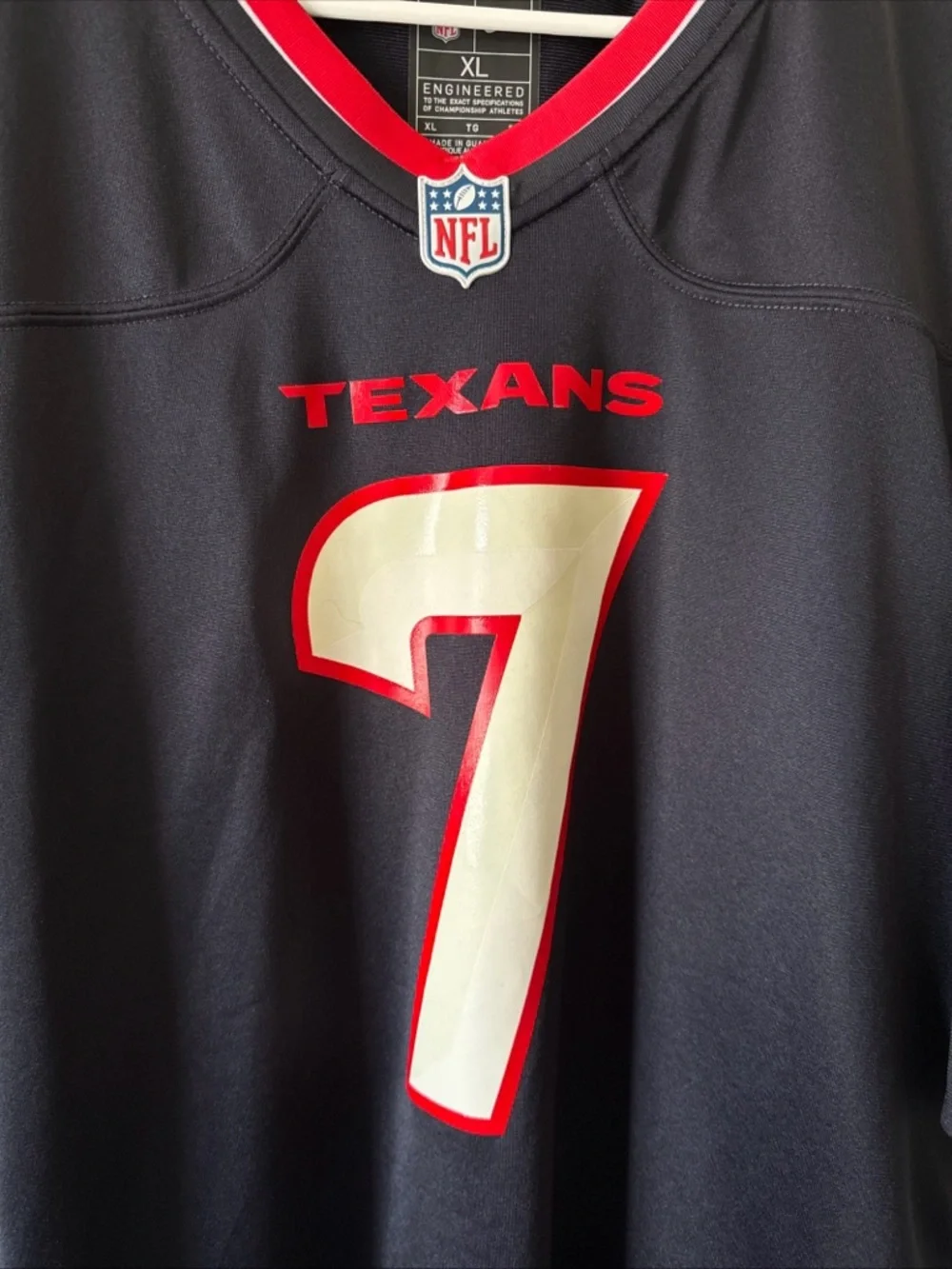 Men’s Nike CJ Stroud #7 Houston Texans NFL Football Game Home Jersey Sz XL RARE - Picture 2 of 6